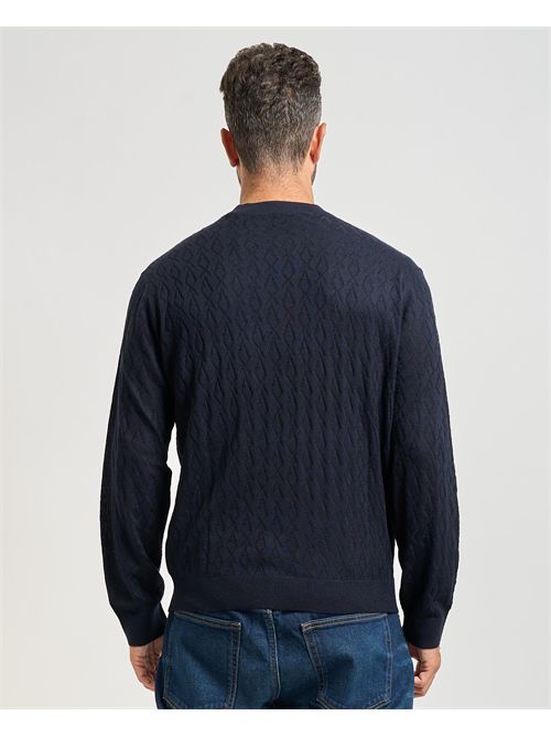 Armani Exchange men's sweater with wave pattern ARMANI EXCHANGE | XM000878-AF11982UB101